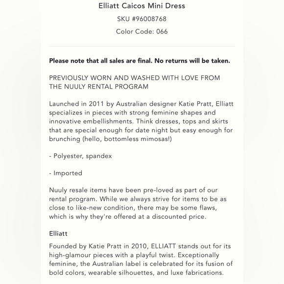 Elliatt Caicos Mini Dress | Anthropologie - Picture 5 of 6